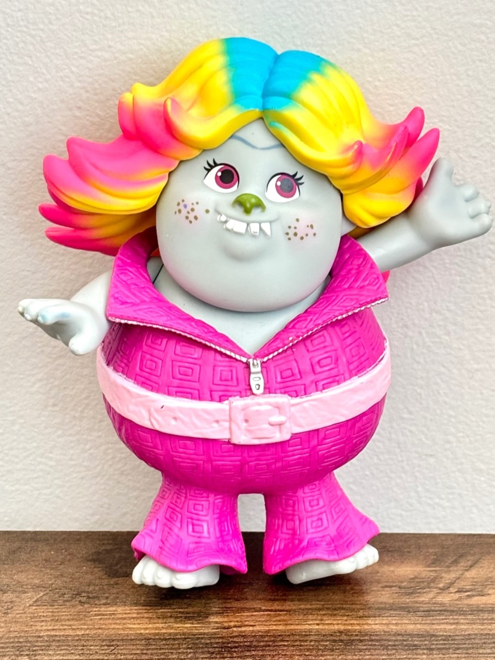 Dreamworks Trolls 6" Bridget Lady Glitter Sparkles Rainbow Hair Toy Figure 2016